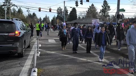 David Douglas High School Walkout In Portland, Oregon