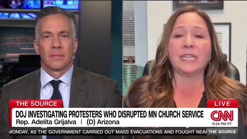 CNN: Do you believe it was a step too far for protesters to go into a church?