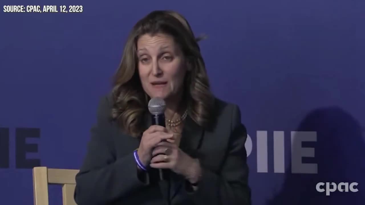 You gotta see this: Freeland brags that she, as Trudeau’s Finance Minister