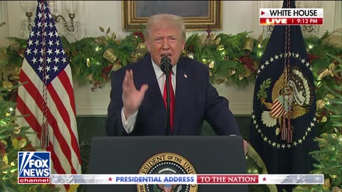 'THEY'RE NOT LAUGHING ANYMORE': Trump Talks the Great American Comeback in Holiday Address