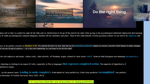 Yes you can be righteous and perfect all the time