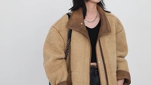 Stay Warm & Stylish: CHIC VEN Reversible Suede Jacket