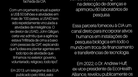 A USAID canalizou US$ 53 milhões para a EcoHealth Alliance, que então usou fundos dos contribuintes dos EUA para apoiar pesquisas de ganho de função sobre coronavírus no laboratório de Wuhan