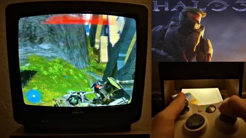Halo 3 Xbox 360 CRT TV Walkthrough Part 2 #halo