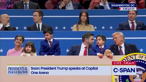 JD Vance's kids find ways to relieve boredom at inauguration