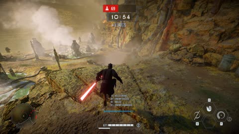 SWBF2 (2017): Arcade Onslaught Darth Maul Kessel Gameplay