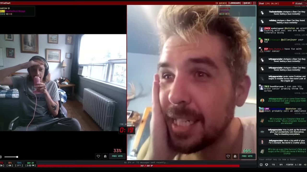 duhsten and the blue acrylic paint