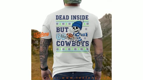 Dallas Cowboys Dead Inside Christmas Shirt Vintage