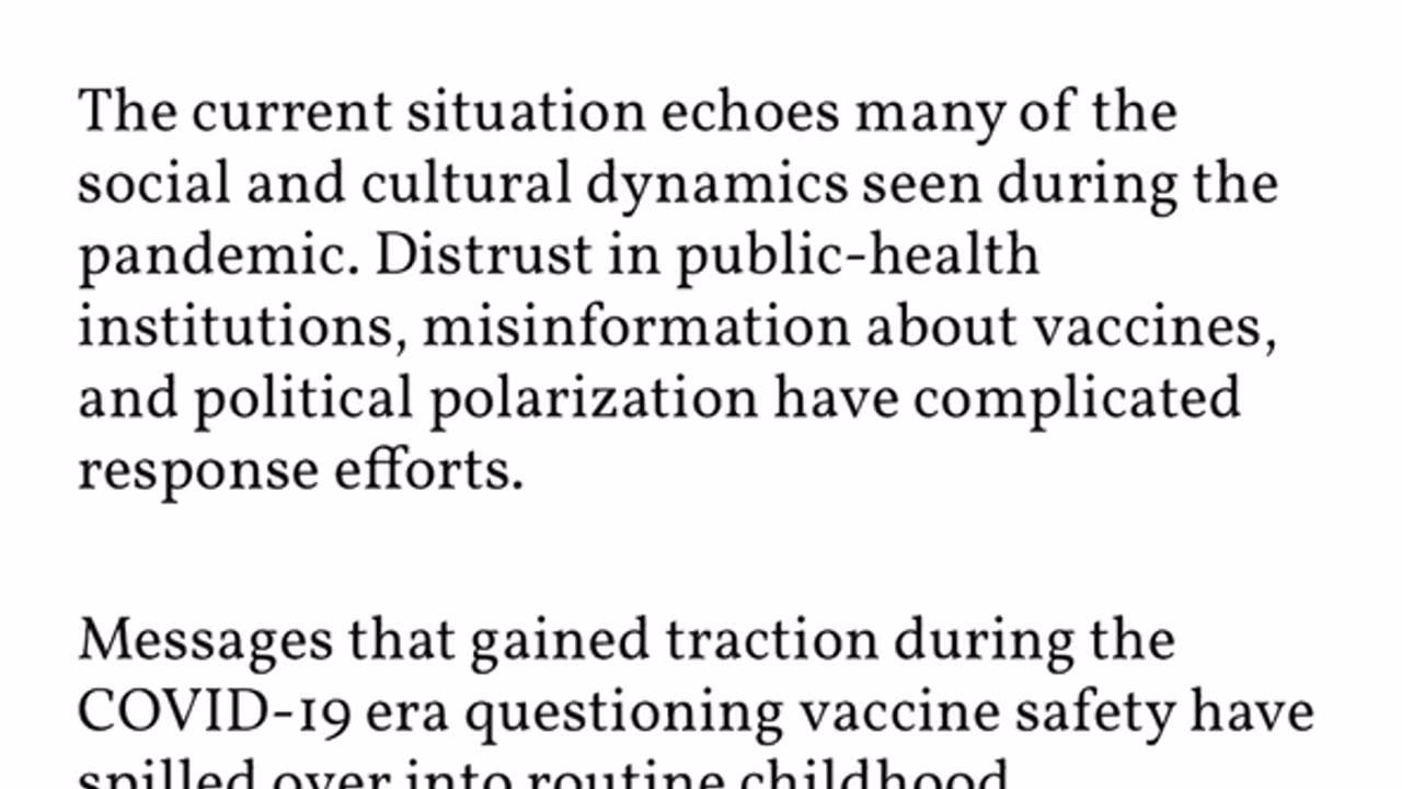 Measles outbreak..This Pestilence may turn into another pandemic