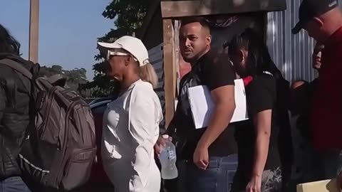 Migrants break down in tears as Trump shuts down border entry app just minutes after taking office