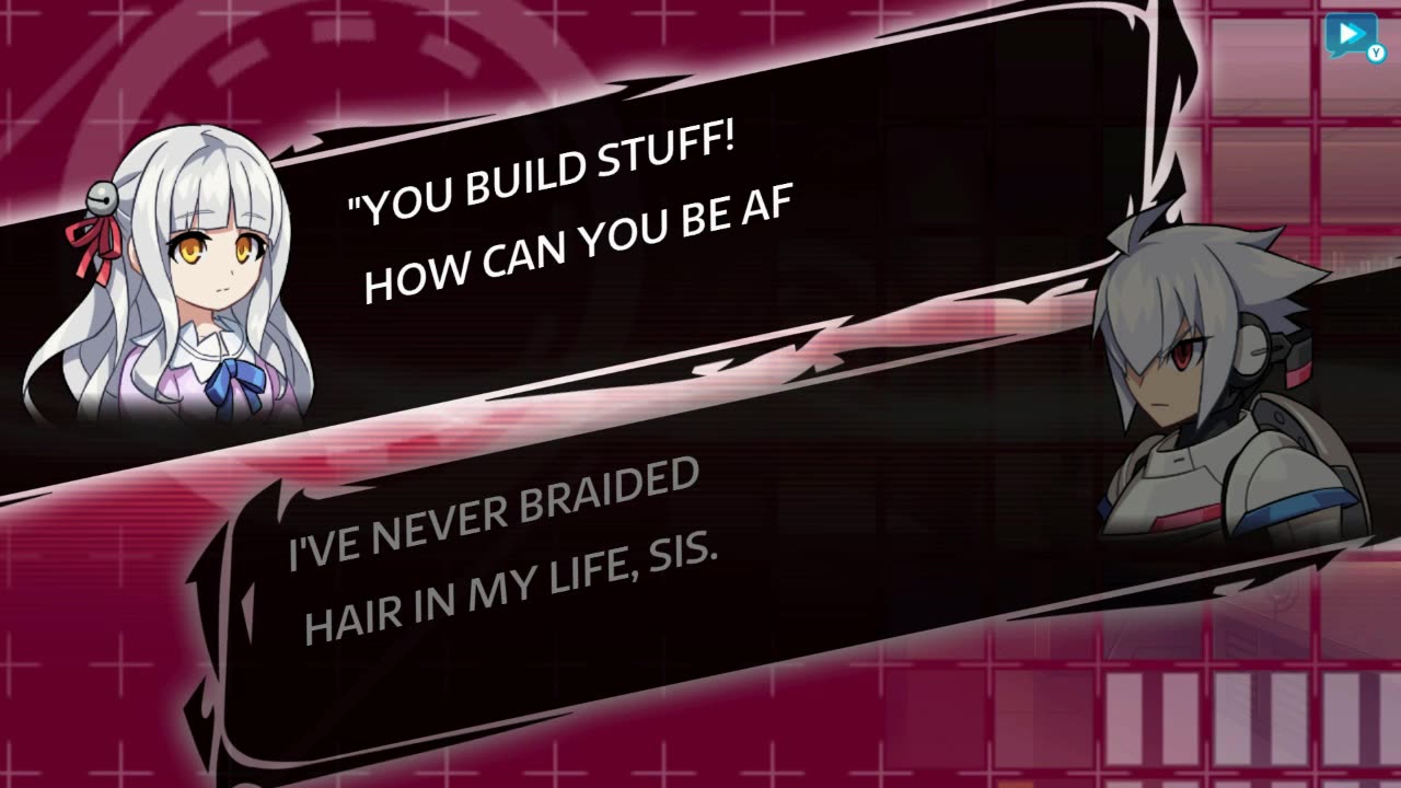 All the Talk Events in Azure Striker Gunvolt 2 (Copen side)