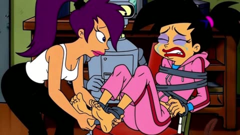 Homage to futurama- a tickling future