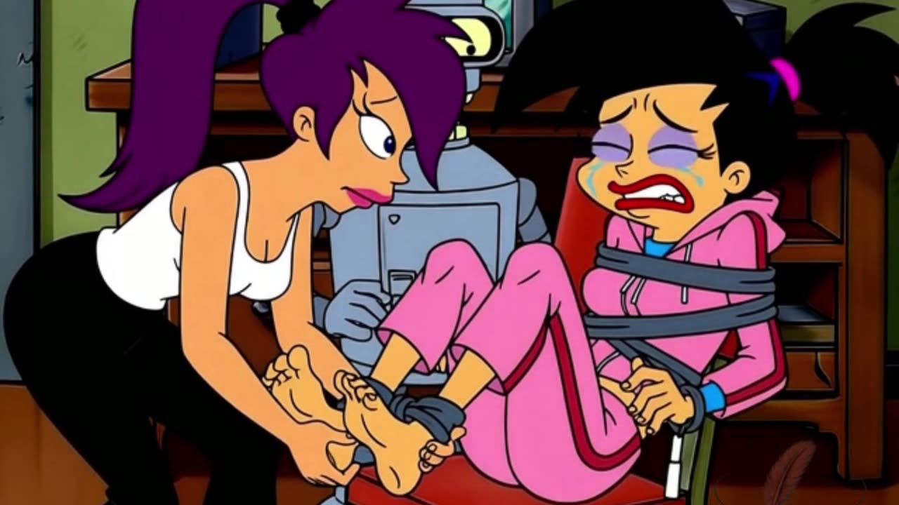 Homage to futurama- a tickling future