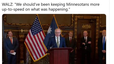 He knew about it and let it happen, Sure looks like he was involved in this criminal activity, REMINDER: Tim Walz knew fraud was happening and did NOTHING WALZ: "We should’ve been keeping Minnesotans more up-to-speed on what was happening."
