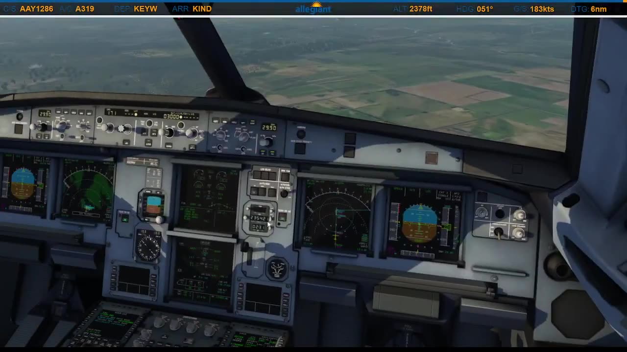 Landing in Indianapolis (KIND)