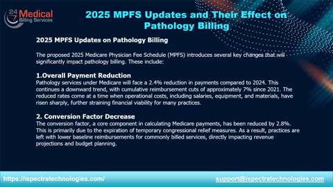 2025 MPFS Updates and Their Effect on Pathology Billing