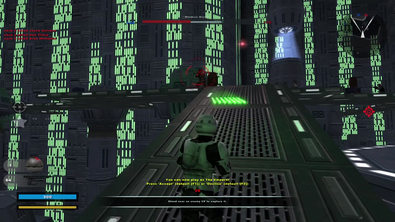 Star Wars Battlefront II 2005: Instant Action Conquest Death Star Empire Gameplay