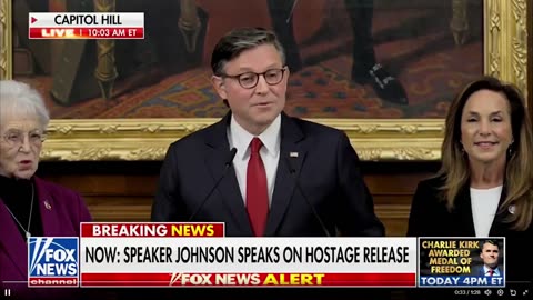 @SpeakerJohnson: "...HÒA BÌNH thông qua SỨC MẠNH."