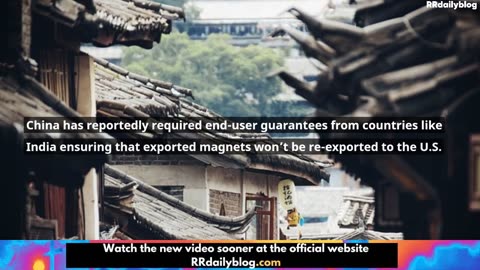 China Locks Down Minerals to Squeeze US in Trade War