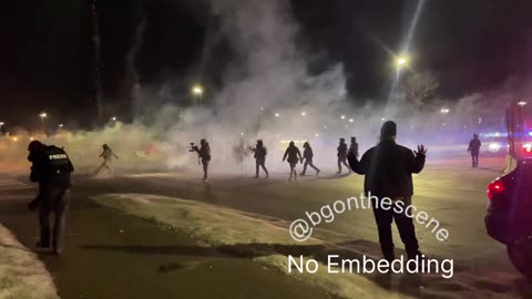 Fireworks Are Being Launched Repeatedly at ICE Agents in Minneapolis