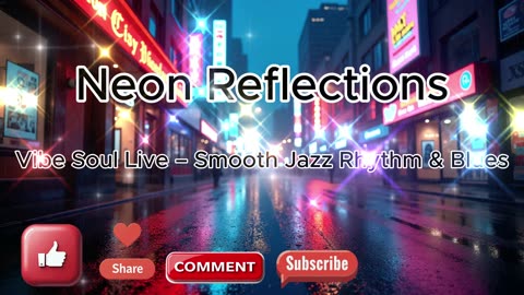 Neon Reflections | Late-Night Smooth Jazz, Warm Keys & City Soul | Vibe Soul Live