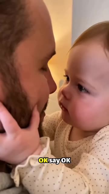 Baby Says To Daddy: "Say It Louder...OK?"👶🏻😂🔊