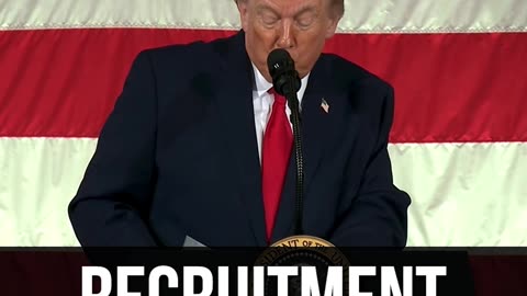 Trump: We Rebuilt Our Military So Much There's a Recruitment Waitlist!