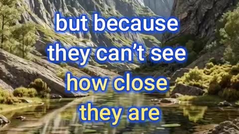 “The Power of Not Giving Up”