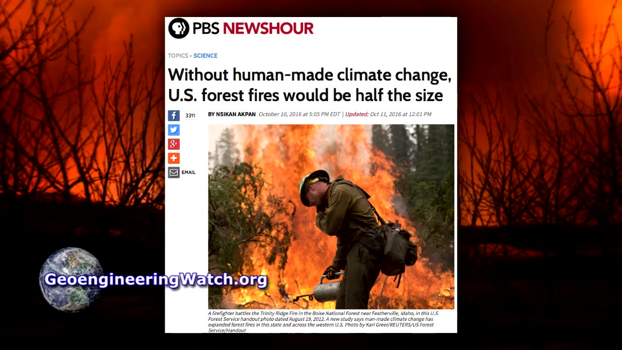 Geoengineering Is Fueling Firestorm Catastrophes