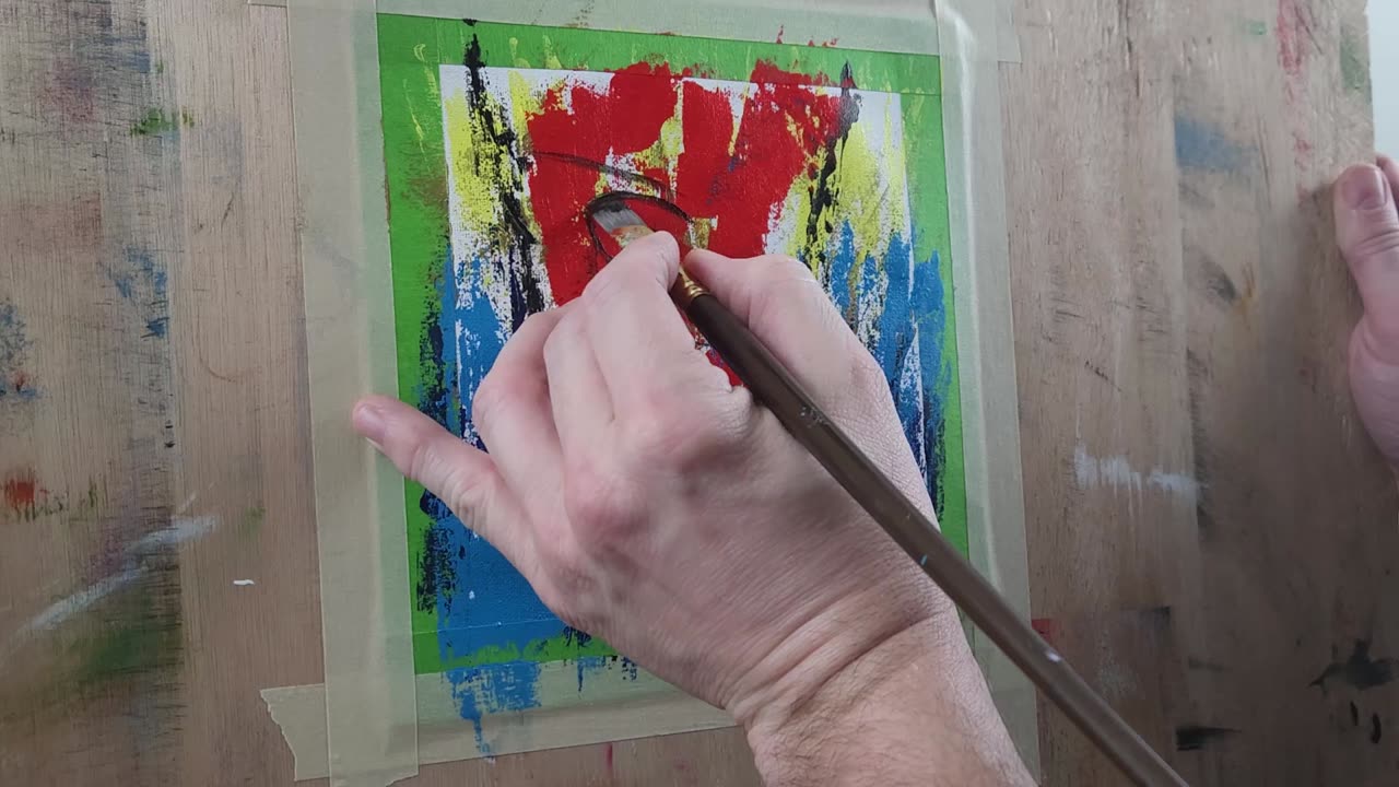 Relax & Watch This Abstract Art Unfold | Acrylic Painting Time-Lapse 🎶🖌️