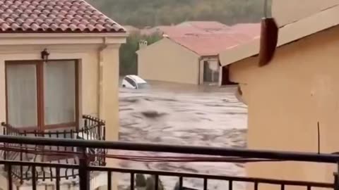Massive flooding caused by heavy rainfall in Elenite, Burgas Province, Bulgaria (10/03/2025)
