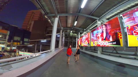 Footbridge on P. Campa Street in Manila City in the Philippines