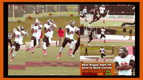 Prototype 465: Buffalo State's Kyle Hoppy 92yd TD pass to Ryan Carney vs Frostburg