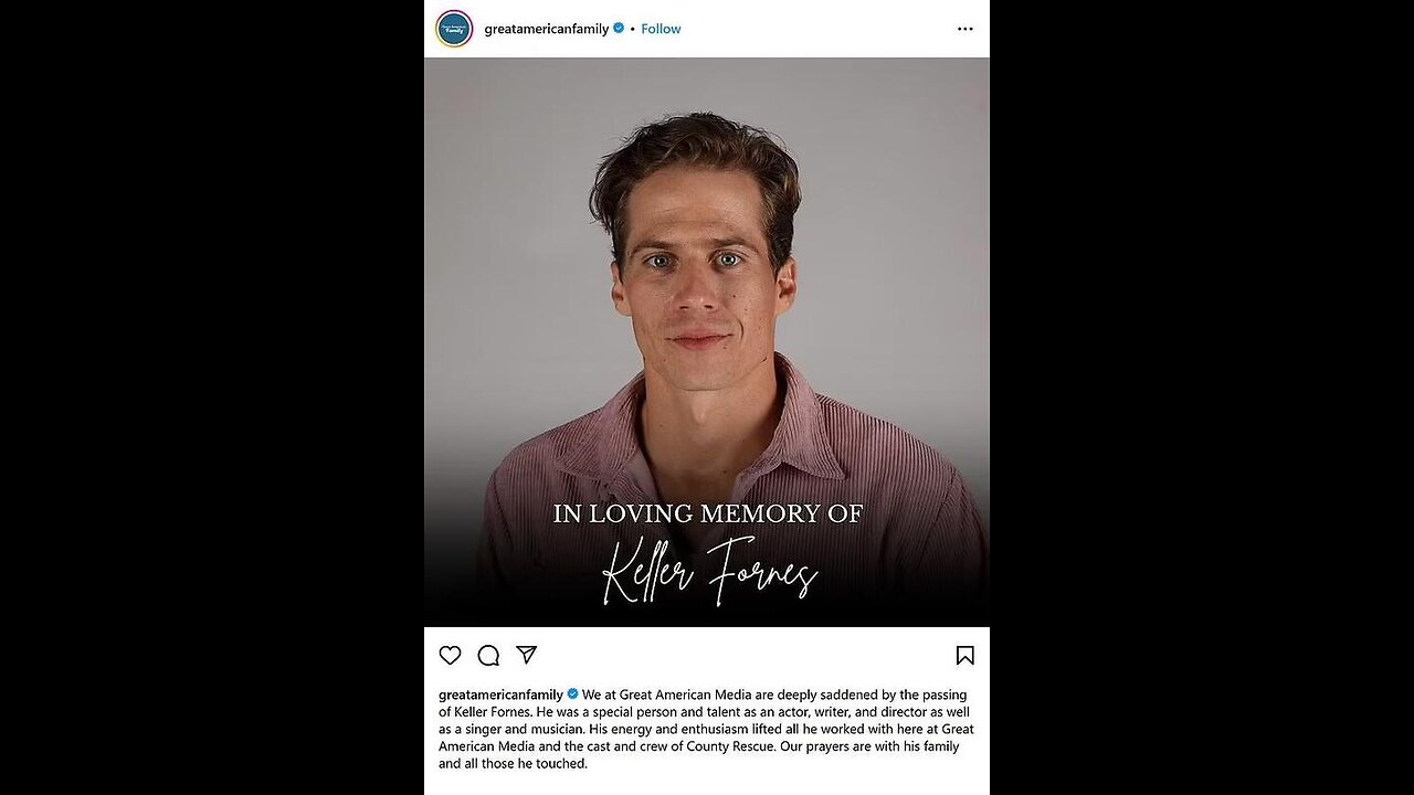 Keller Fornes, Star of Great American Family’s County Rescue, Dies at 32 _ Instagram video