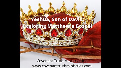 CTM Update January 2025 - Yeshua, Son of David Study of Matthew