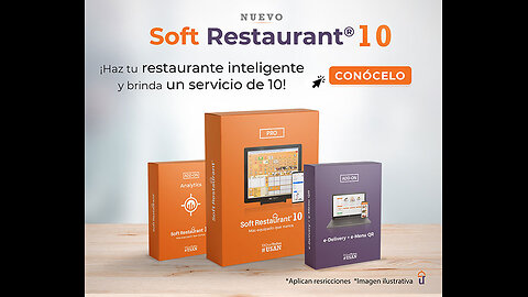 ✅ SOFT RESTAURANT 10 PROFESIONAL Para Pc + Movil + Modulo Full - Guia