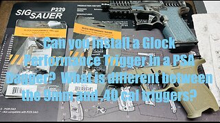 PSA Dagger Compact FDE 9mm pistol - Glock 19 Performance Trigger installation & difference in models