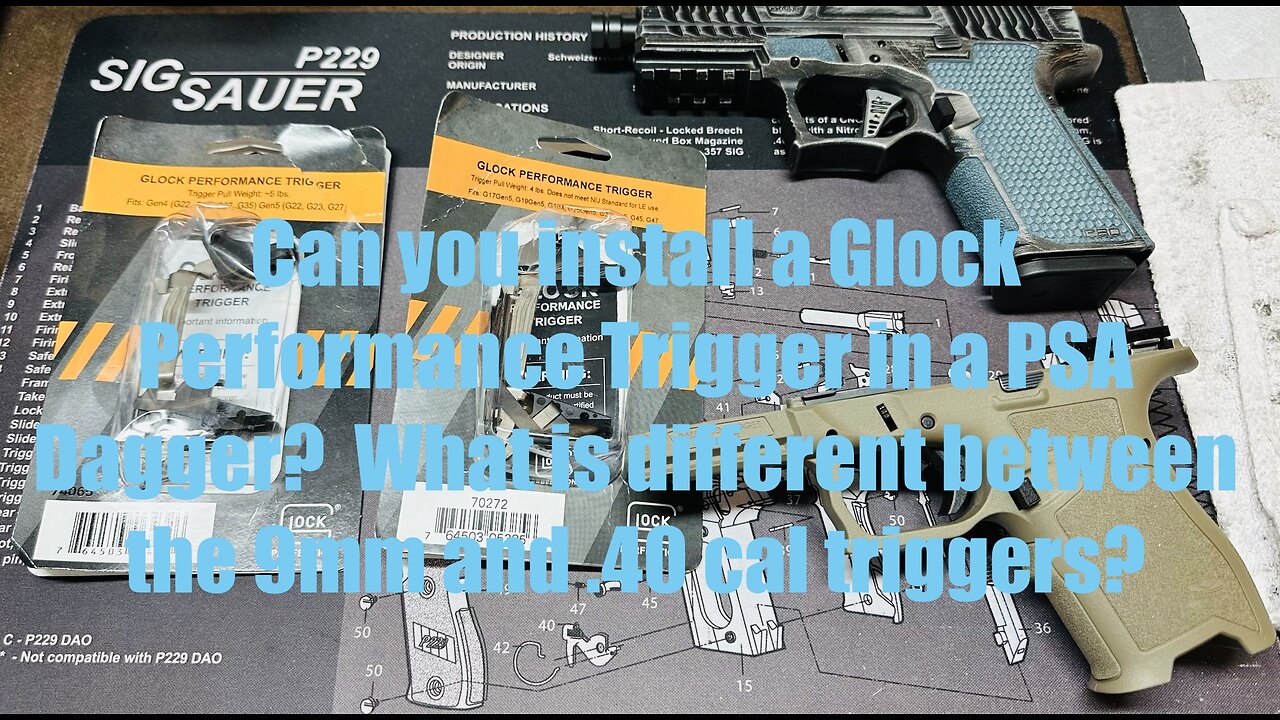 PSA Dagger Compact FDE 9mm pistol - Glock 19 Performance Trigger installation & difference in models