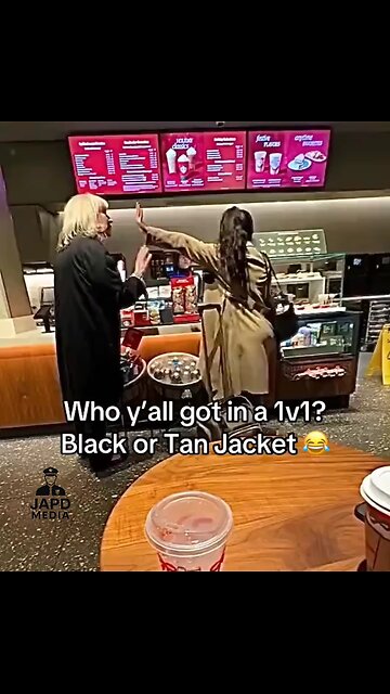 Who y’all got in a 1V1? Black or Tan Jacket 😂