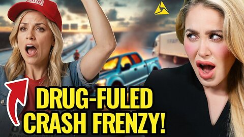 DRUNK WOMAN FLEES Scene in WILD Highway Police Chase and Crash!
