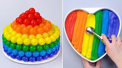Amazing Rainbow OREO Cake Ideas 🌈 #shorts #cake #satisfying #amazing #oreo