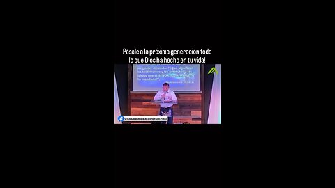 Pásale a la próxima generación todo lo que Dios ha hecho en tu vida!