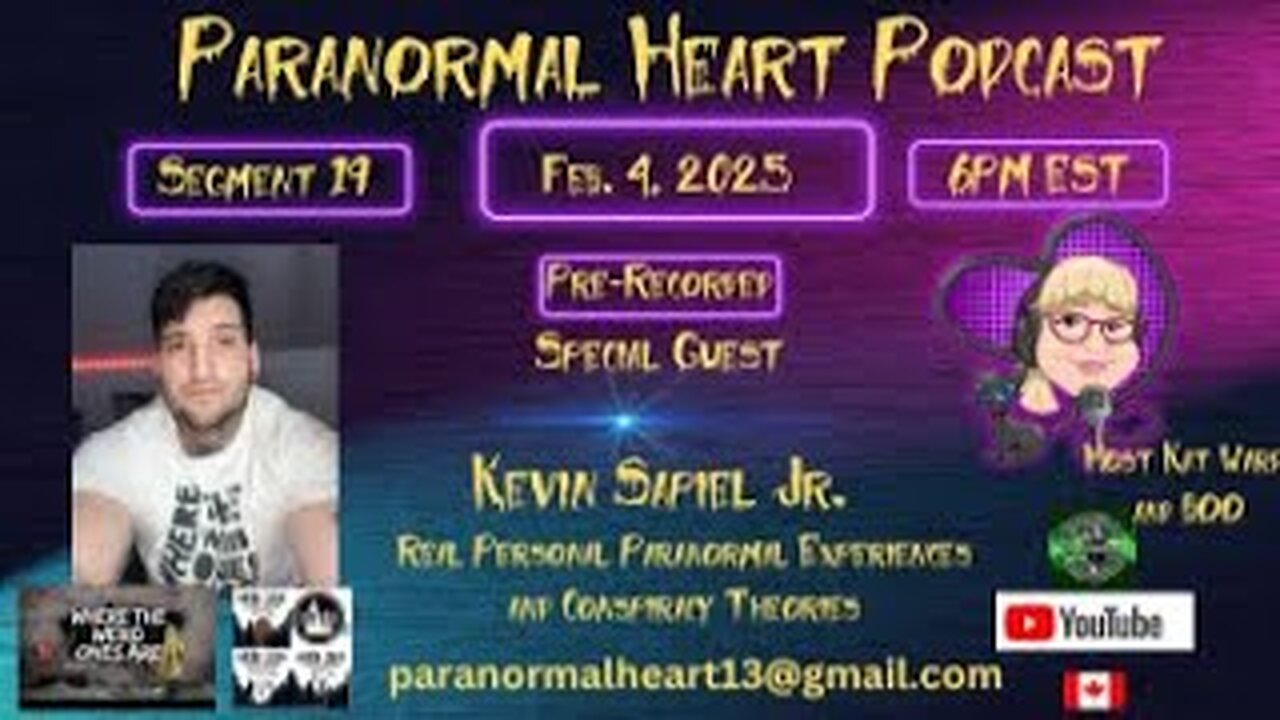 Paranormal Heart Podcast - Kevin Sapiel Jr. - Paranormal & Conspiracy Theories