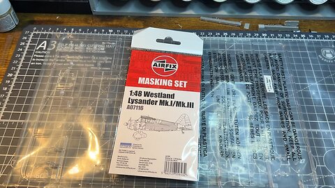 Airfix 1/48 Lysander mask set- a look.