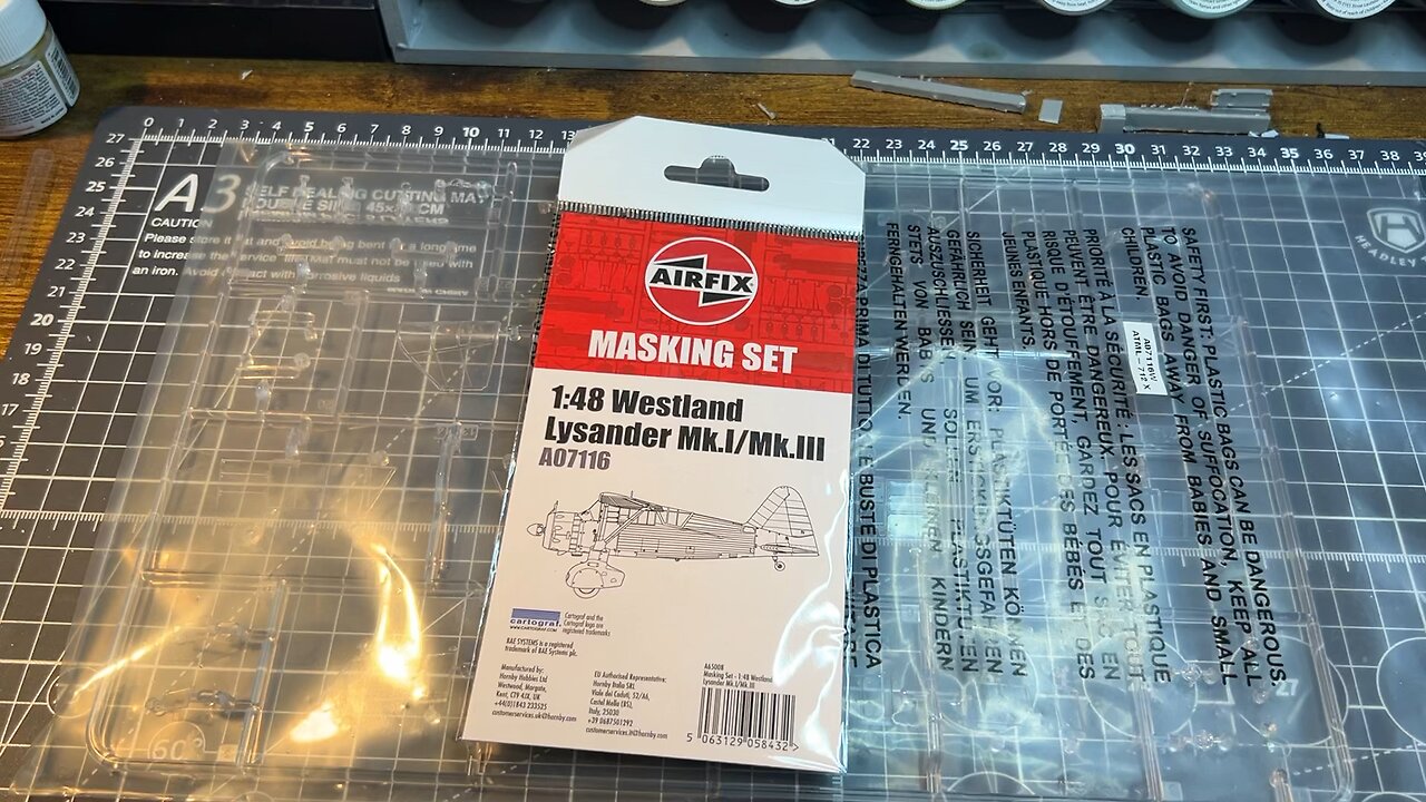 Airfix 1/48 Lysander mask set- a look.