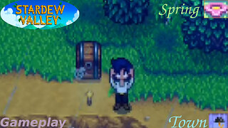 Stardew Valley - Fishing In The Town [Year 2 Spring Season] - Gameplay #2 (Rain Weather)
