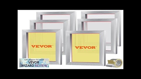 VEVOR Screen Printing Kit 6 Pieces Aluminum Silk Screen Printing Frames 10x14inch Review