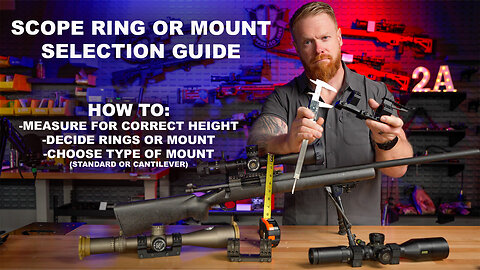 Scope Ring or Mount Selection Guide - How To Measure Scope Ring Height -Are Rings Or Mounts Better