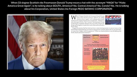 When 33-degree Scottish-rite Freemason Trump wears a hat with the acronym “MAGA” what does he mean?