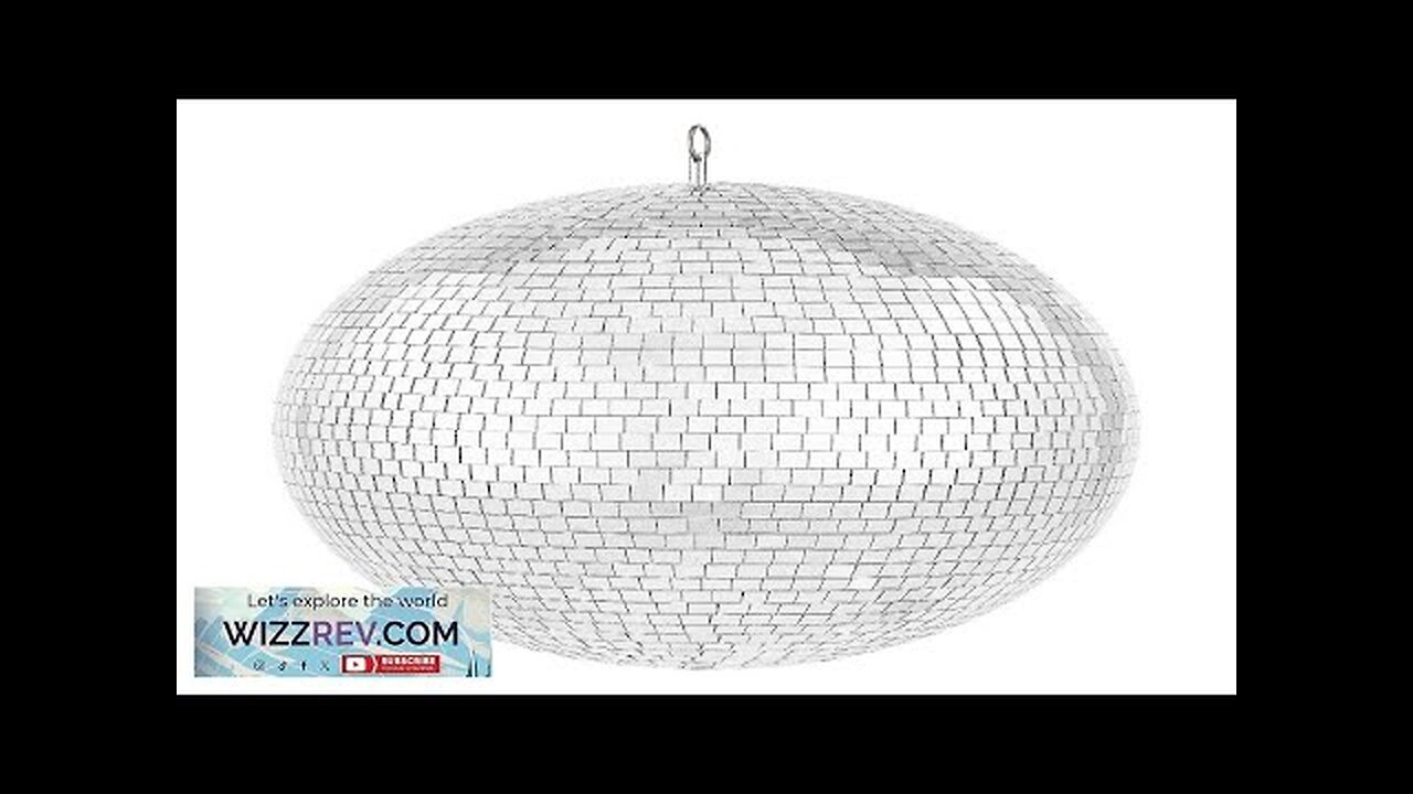 Mirror Disco Ball 16 In Silver Party Large Disco Ball with Hanging Review